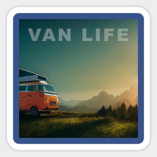 Van Life Camper RV Outdoors in Nature Sticker